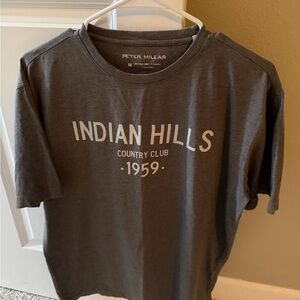 Peter Millar Charcoal Indian Hills Tee